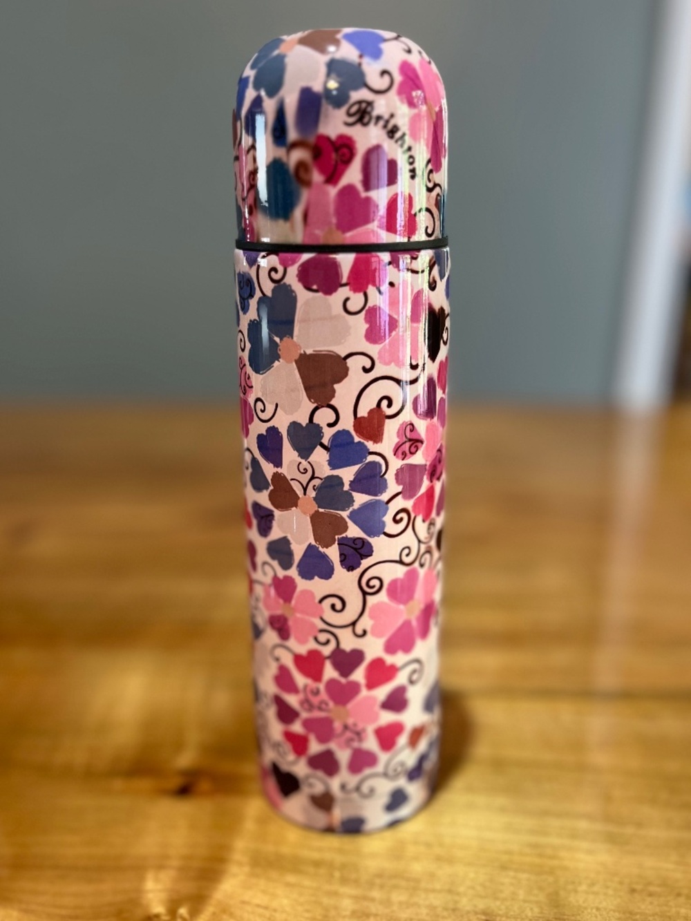 Brighton “Bev to Go!” 17oz Floral Stainless Steel Travel Tumbler